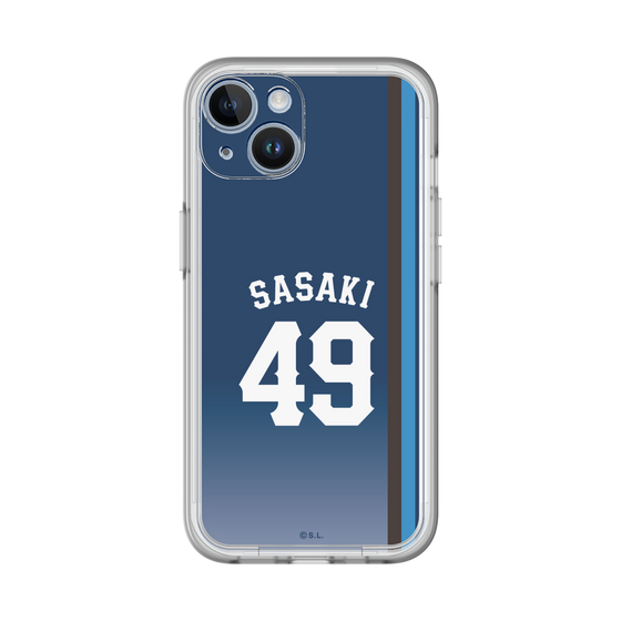 スリムプロテクションプレミアムケース［ 埼玉西武ライオンズ- #49 SASAKI - ビジター ］