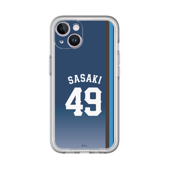 スリムプロテクションプレミアムケース［ 埼玉西武ライオンズ- #49 SASAKI - ビジター ］