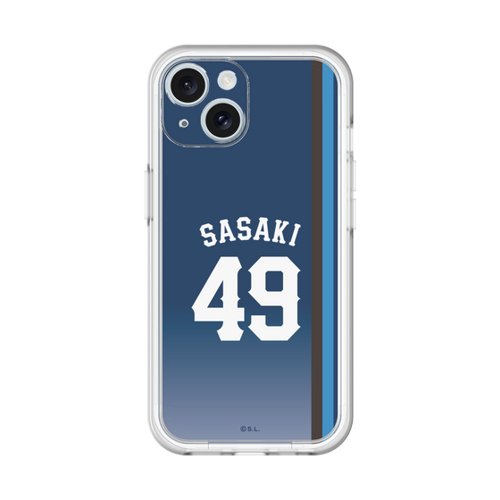 スリムプロテクションプレミアムケース［ 埼玉西武ライオンズ- #49 SASAKI - ビジター ］