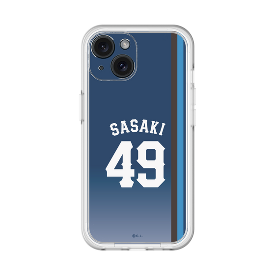 スリムプロテクションプレミアムケース［ 埼玉西武ライオンズ- #49 SASAKI - ビジター ］