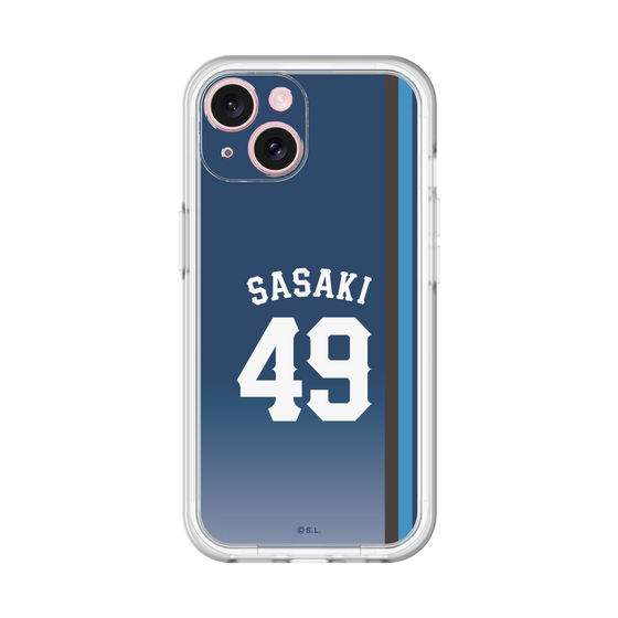 スリムプロテクションプレミアムケース［ 埼玉西武ライオンズ- #49 SASAKI - ビジター ］