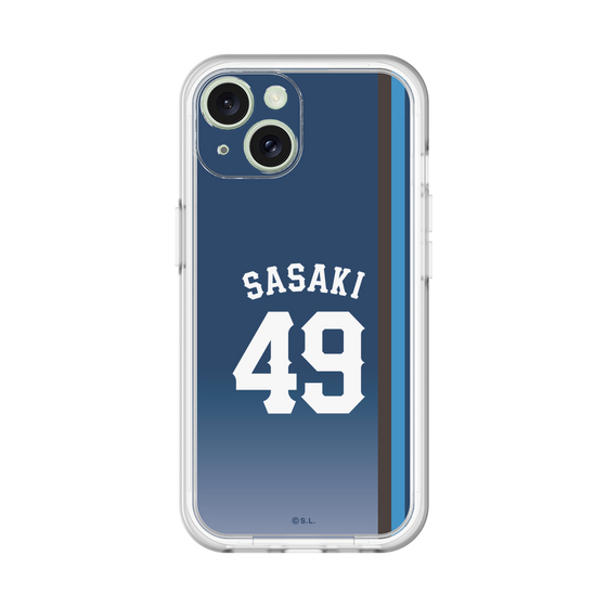 スリムプロテクションプレミアムケース［ 埼玉西武ライオンズ- #49 SASAKI - ビジター ］