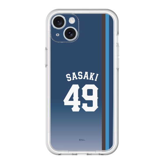 スリムプロテクションプレミアムケース［ 埼玉西武ライオンズ- #49 SASAKI - ビジター ］