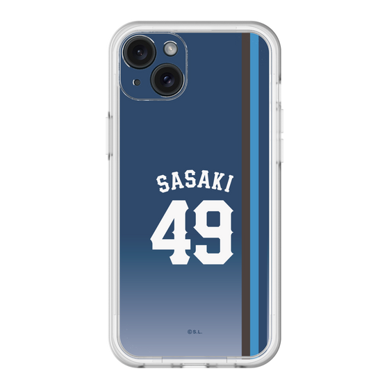 スリムプロテクションプレミアムケース［ 埼玉西武ライオンズ- #49 SASAKI - ビジター ］