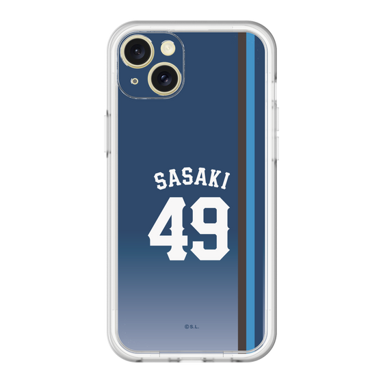 スリムプロテクションプレミアムケース［ 埼玉西武ライオンズ- #49 SASAKI - ビジター ］