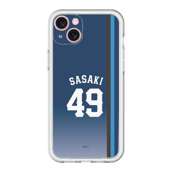 スリムプロテクションプレミアムケース［ 埼玉西武ライオンズ- #49 SASAKI - ビジター ］