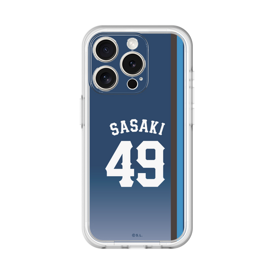 スリムプロテクションプレミアムケース［ 埼玉西武ライオンズ- #49 SASAKI - ビジター ］