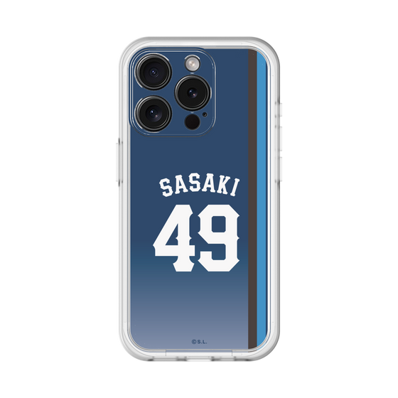 スリムプロテクションプレミアムケース［ 埼玉西武ライオンズ- #49 SASAKI - ビジター ］