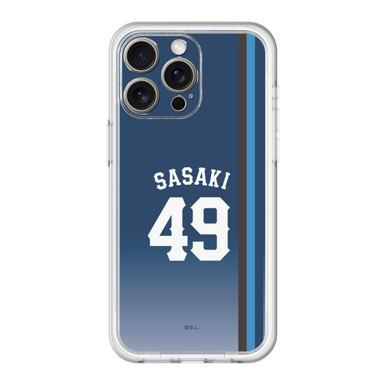 スリムプロテクションプレミアムケース［ 埼玉西武ライオンズ- #49 SASAKI - ビジター ］