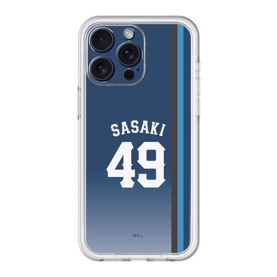 スリムプロテクションプレミアムケース［ 埼玉西武ライオンズ- #49 SASAKI - ビジター ］