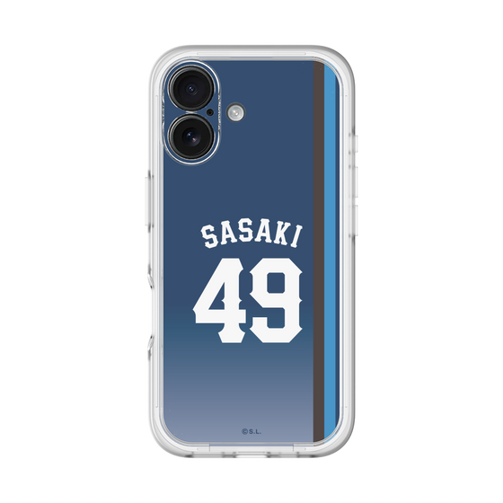 スリムプロテクションプレミアムケース［ 埼玉西武ライオンズ- #49 SASAKI - ビジター ］