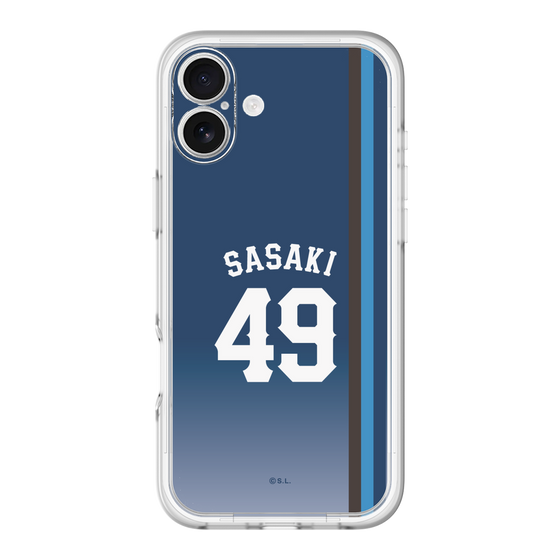 スリムプロテクションプレミアムケース［ 埼玉西武ライオンズ- #49 SASAKI - ビジター ］