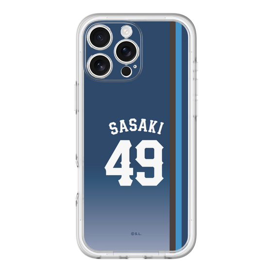スリムプロテクションプレミアムケース［ 埼玉西武ライオンズ- #49 SASAKI - ビジター ］