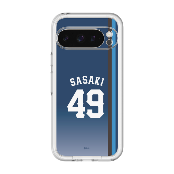 スリムプロテクションプレミアムケース［ 埼玉西武ライオンズ- #49 SASAKI - ビジター ］