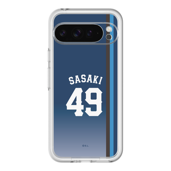 スリムプロテクションプレミアムケース［ 埼玉西武ライオンズ- #49 SASAKI - ビジター ］