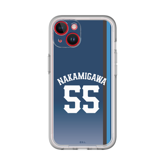 スリムプロテクションプレミアムケース［ 埼玉西武ライオンズ- #55 NAKAMIGAWA - ビジター ］
