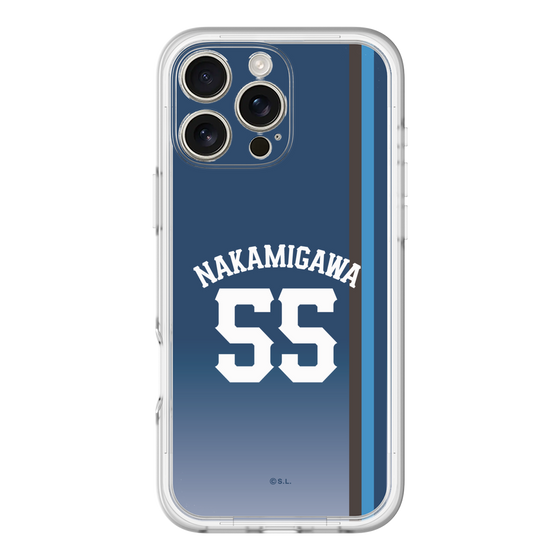 スリムプロテクションプレミアムケース［ 埼玉西武ライオンズ- #55 NAKAMIGAWA - ビジター ］