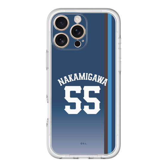 スリムプロテクションプレミアムケース［ 埼玉西武ライオンズ- #55 NAKAMIGAWA - ビジター ］