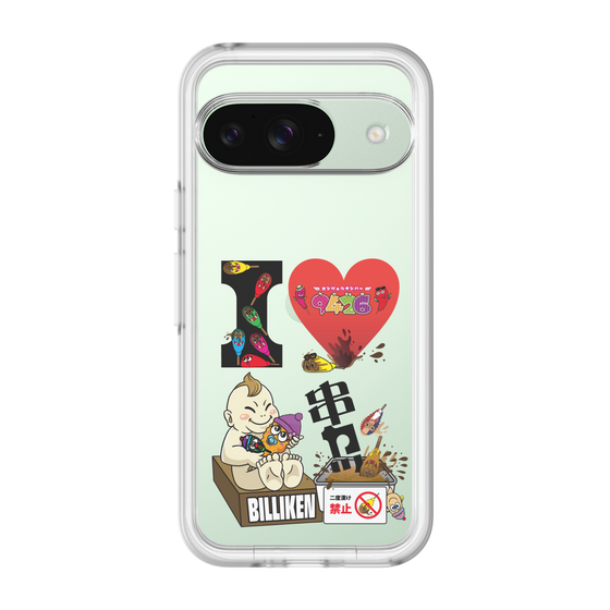 スリムプロテクションプレミアムケース［ クシニョロ - アイラブ串カツ - クリア ］