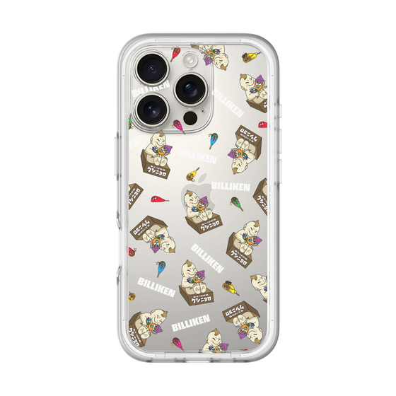 スリムプロテクションプレミアムケース［ クシニョロ - ビリケンとベビニョロ - 総柄 ］