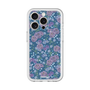 スリムプロテクションプレミアムケース［ 日比谷花壇 - FloralSymphony - ネイビー ］