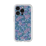 スリムプロテクションプレミアムケース［ 日比谷花壇 - FloralSymphony - ネイビー ］