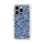スリムプロテクションプレミアムケース［ 日比谷花壇 - FloralSymphony - ネイビー ］