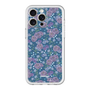 スリムプロテクションプレミアムケース［ 日比谷花壇 - FloralSymphony - ネイビー ］