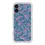 スリムプロテクションプレミアムケース［ 日比谷花壇 - FloralSymphony - ネイビー ］