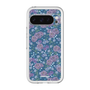 スリムプロテクションプレミアムケース［ 日比谷花壇 - FloralSymphony - ネイビー ］