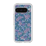 スリムプロテクションプレミアムケース［ 日比谷花壇 - FloralSymphony - ネイビー ］