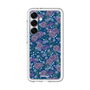 スリムプロテクションプレミアムケース［ 日比谷花壇 - FloralSymphony - ネイビー ］
