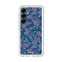 スリムプロテクションプレミアムケース［ 日比谷花壇 - FloralSymphony - ネイビー ］