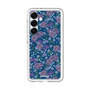 スリムプロテクションプレミアムケース［ 日比谷花壇 - FloralSymphony - ネイビー ］