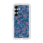スリムプロテクションプレミアムケース［ 日比谷花壇 - FloralSymphony - ネイビー ］