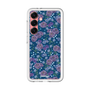 スリムプロテクションプレミアムケース［ 日比谷花壇 - FloralSymphony - ネイビー ］