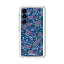 スリムプロテクションプレミアムケース［ 日比谷花壇 - FloralSymphony - ネイビー ］