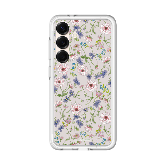 スリムプロテクションプレミアムケース［ 日比谷花壇 - FloralSymphony - ベージュ ］