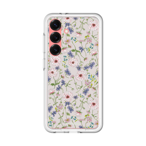 スリムプロテクションプレミアムケース［ 日比谷花壇 - FloralSymphony - ベージュ ］
