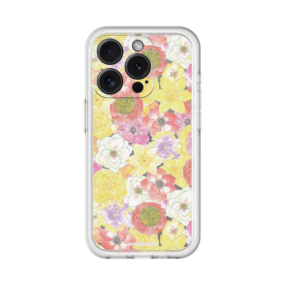 スリムプロテクションプレミアムケース［ 日比谷花壇 - HarmonyinBloom - イエロー ］