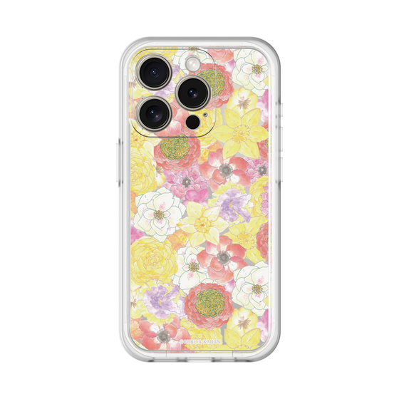 スリムプロテクションプレミアムケース［ 日比谷花壇 - HarmonyinBloom - イエロー ］