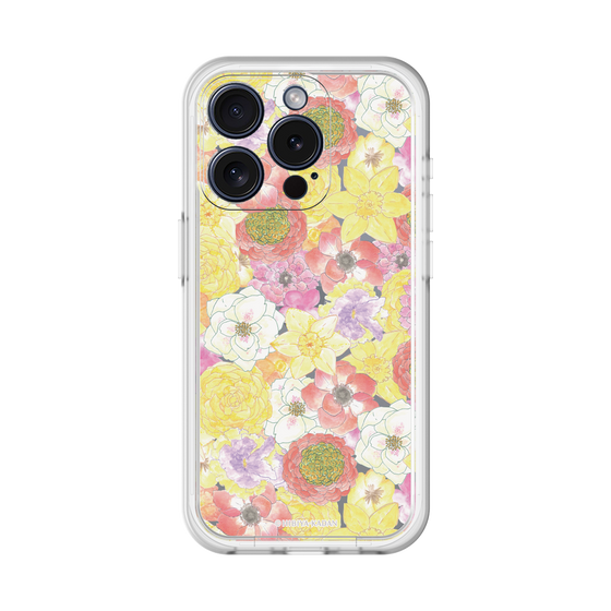 スリムプロテクションプレミアムケース［ 日比谷花壇 - HarmonyinBloom - イエロー ］