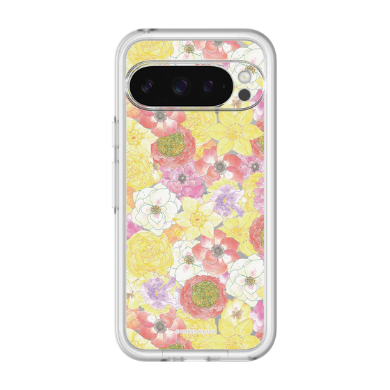 スリムプロテクションプレミアムケース［ 日比谷花壇 - HarmonyinBloom - イエロー ］