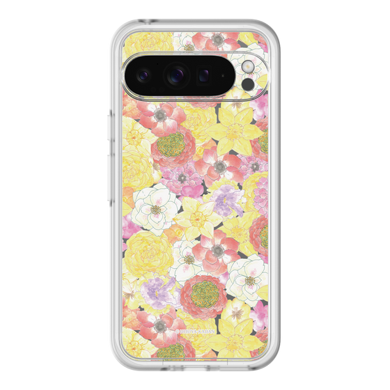 スリムプロテクションプレミアムケース［ 日比谷花壇 - HarmonyinBloom - イエロー ］
