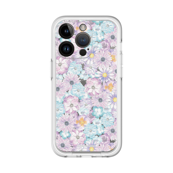 スリムプロテクションプレミアムケース［ 日比谷花壇 - HarmonyinBloom - パープル ］