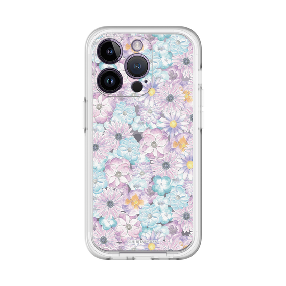スリムプロテクションプレミアムケース［ 日比谷花壇 - HarmonyinBloom - パープル ］