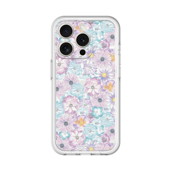 スリムプロテクションプレミアムケース［ 日比谷花壇 - HarmonyinBloom - パープル ］