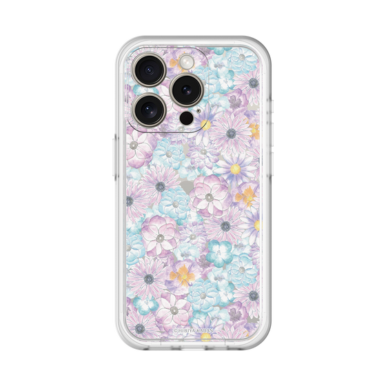 スリムプロテクションプレミアムケース［ 日比谷花壇 - HarmonyinBloom - パープル ］