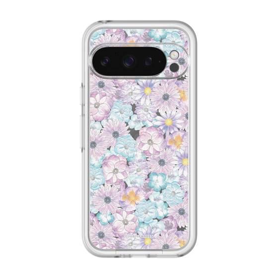 スリムプロテクションプレミアムケース［ 日比谷花壇 - HarmonyinBloom - パープル ］