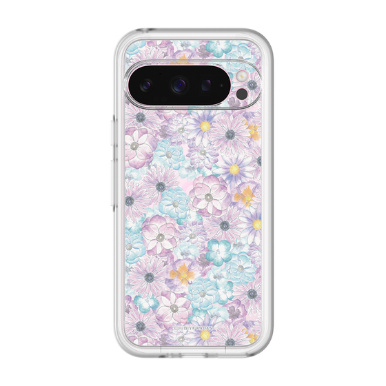 スリムプロテクションプレミアムケース［ 日比谷花壇 - HarmonyinBloom - パープル ］
